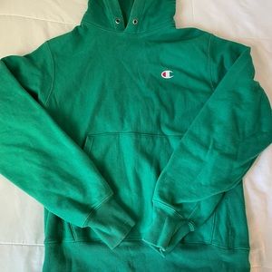 kelly green champion hoodie